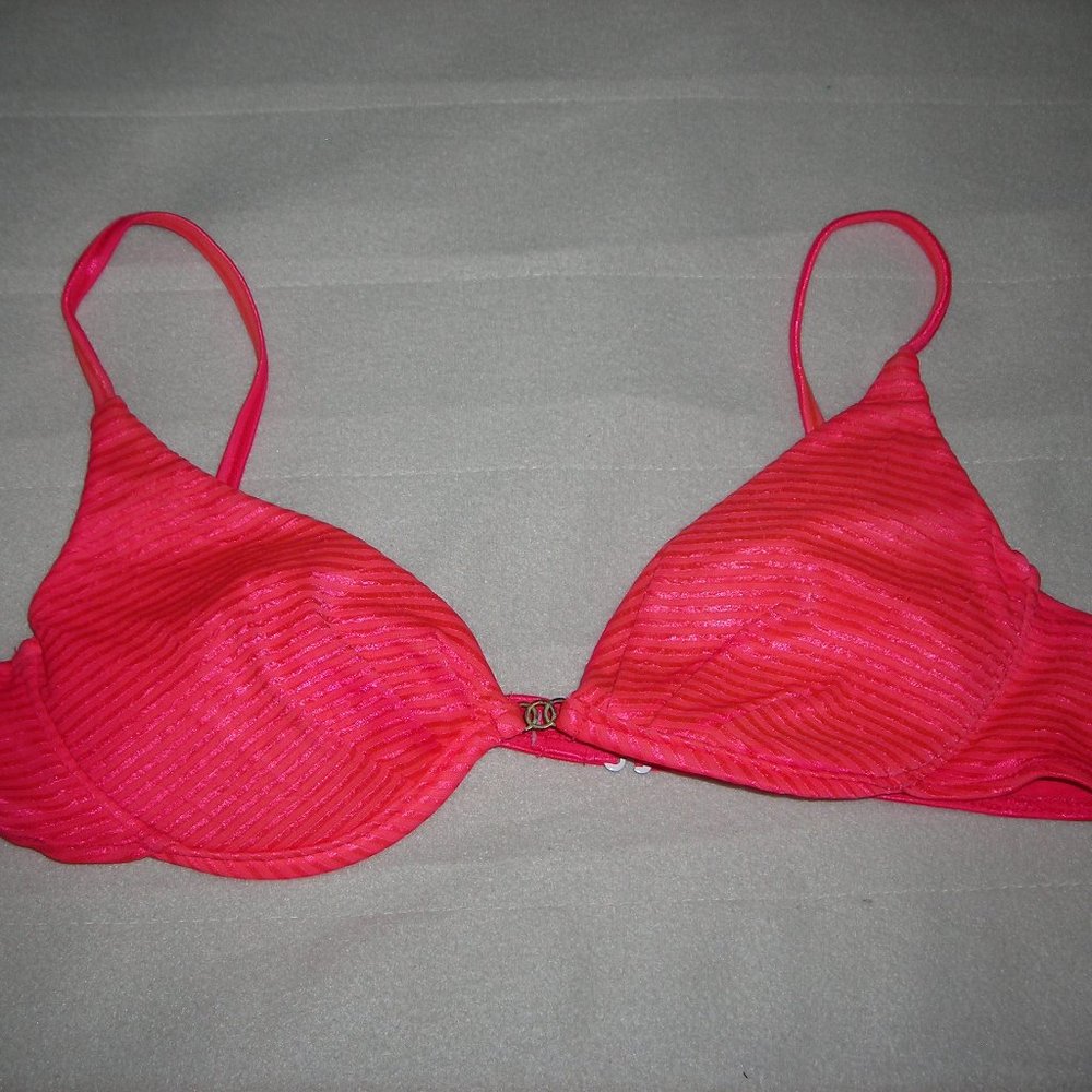 Bikini,top only,Pink,push up cups,sz.L